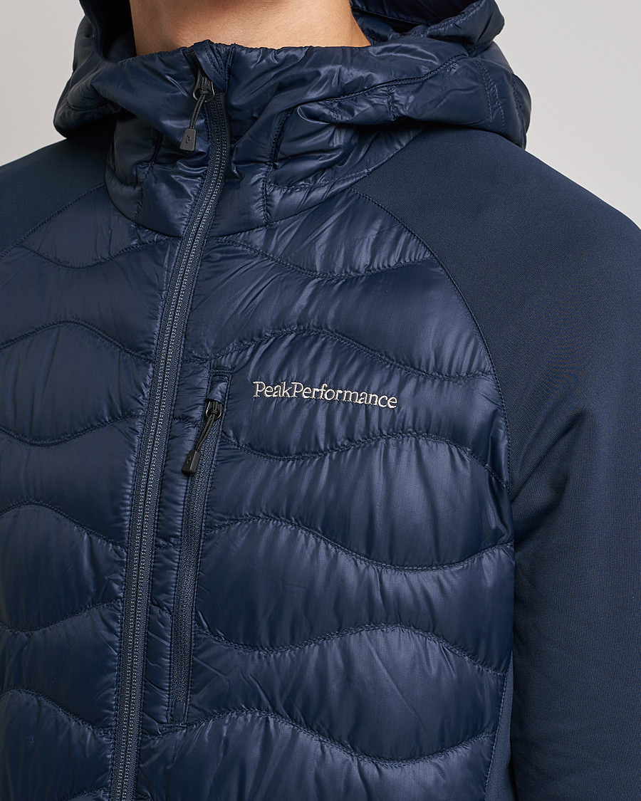 Mies | Takit | Peak Performance | Helium Down Hybrid Hood Jacket Blue Shadow
