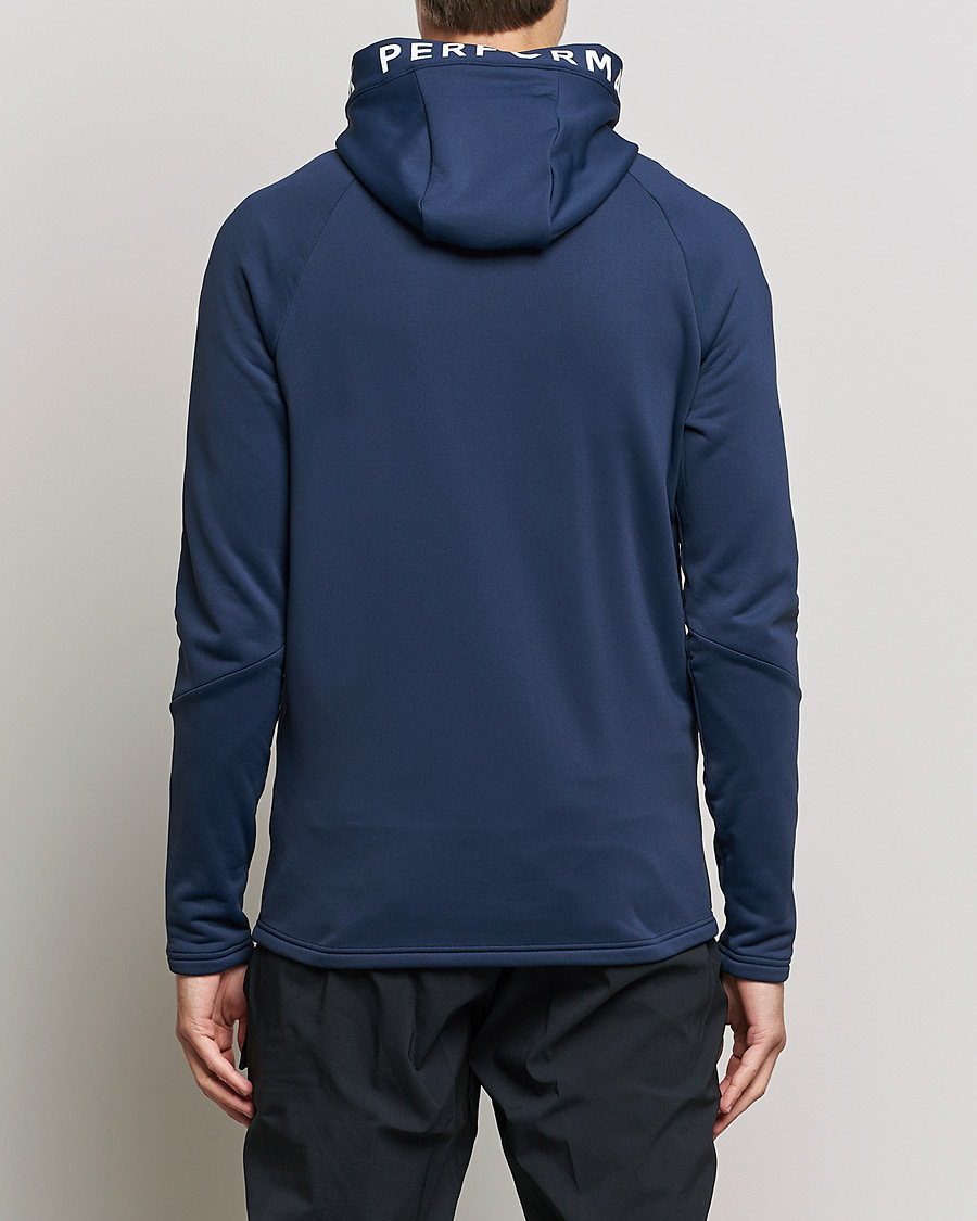 Mies | Puserot | Peak Performance | Rider Zip Fleece Hood Jacket Blue Shadow