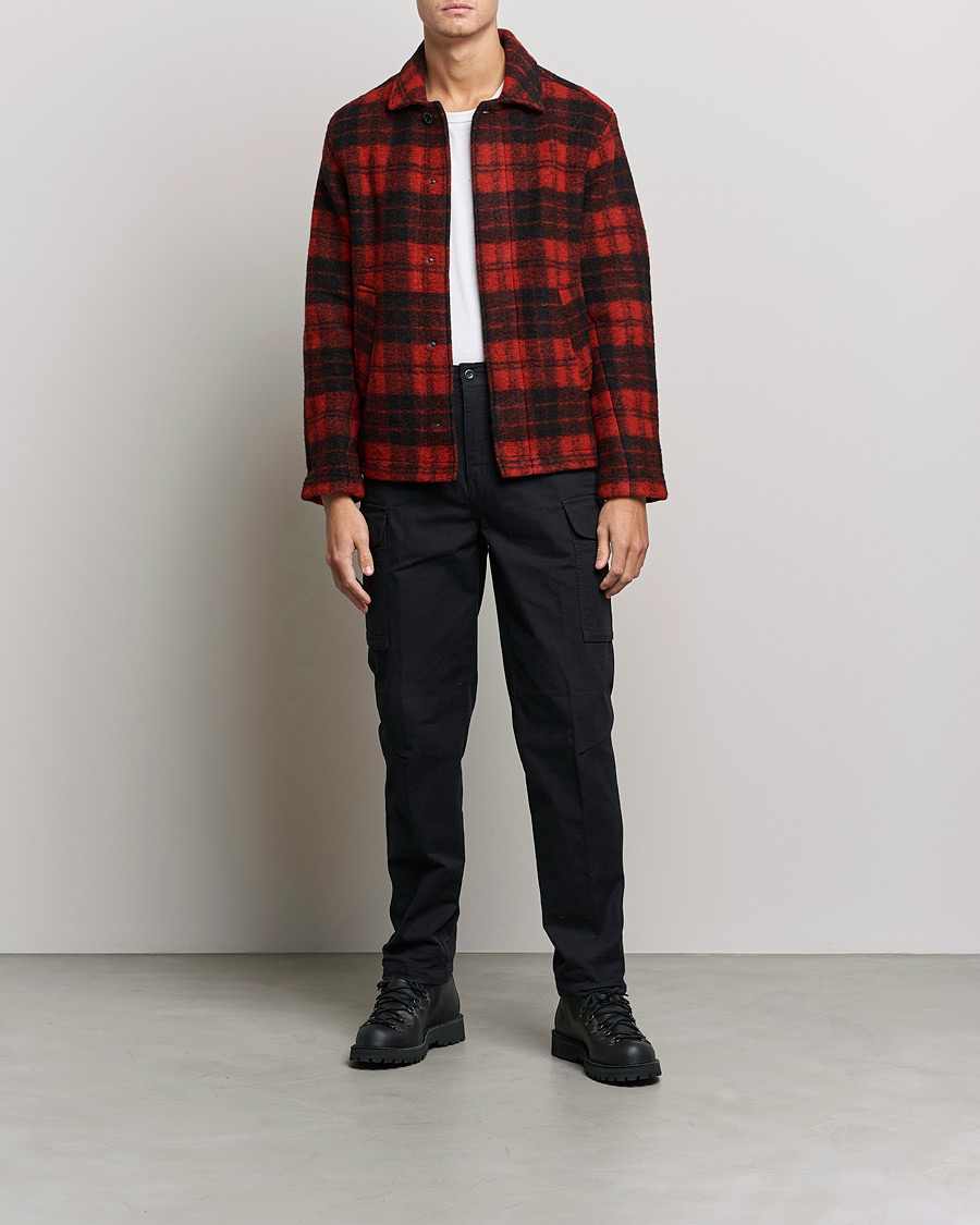 Mies | Kauluspaidat | Peak Performance | Wool Overshirt Checked Red
