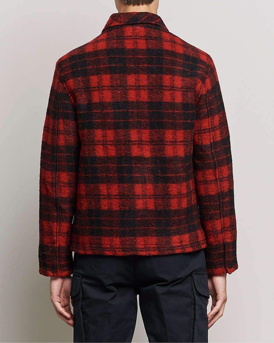 Mies | Kauluspaidat | Peak Performance | Wool Overshirt Checked Red
