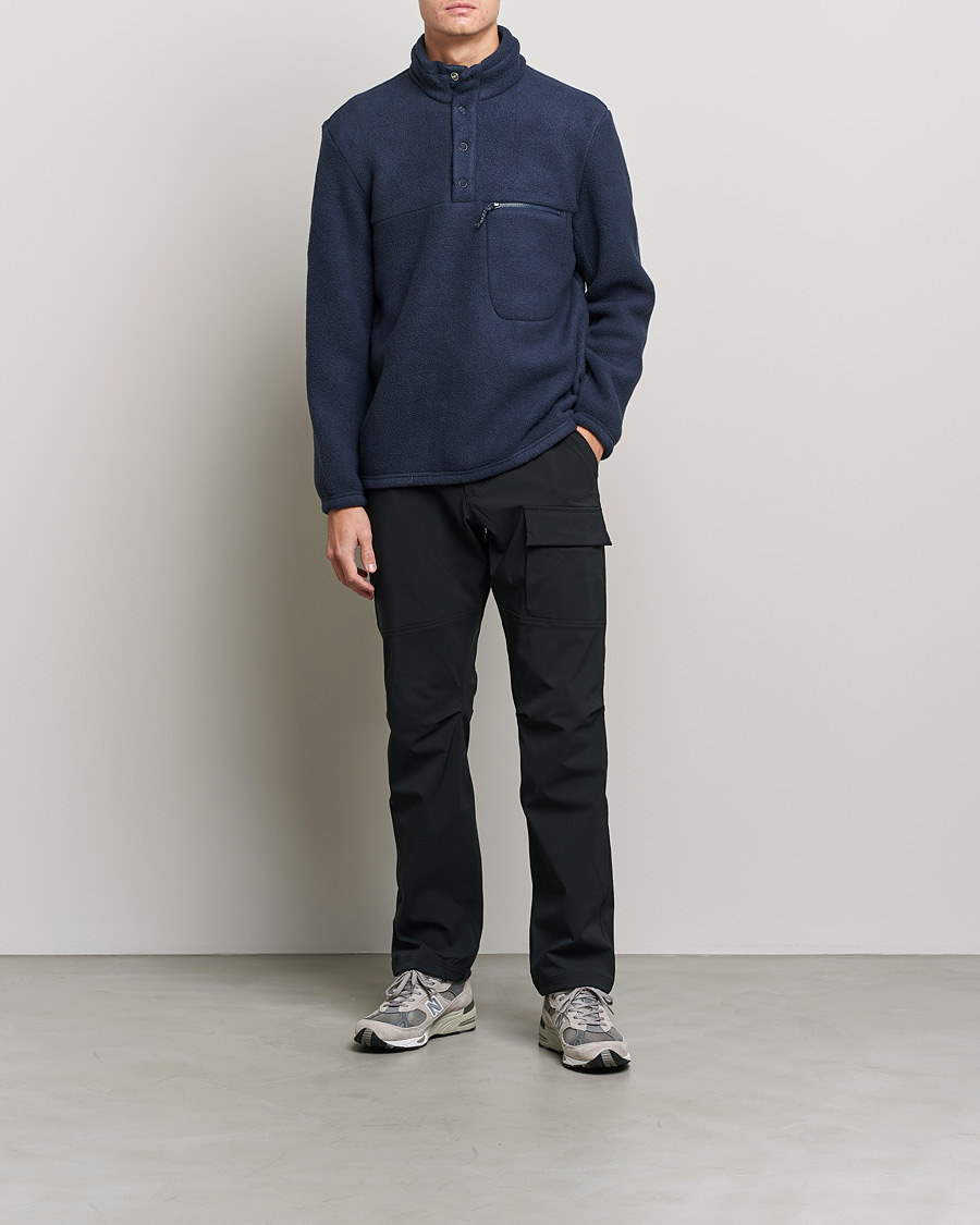 Mies | Puserot | Peak Performance | Fleece Snap T-Neck Blue Shadow