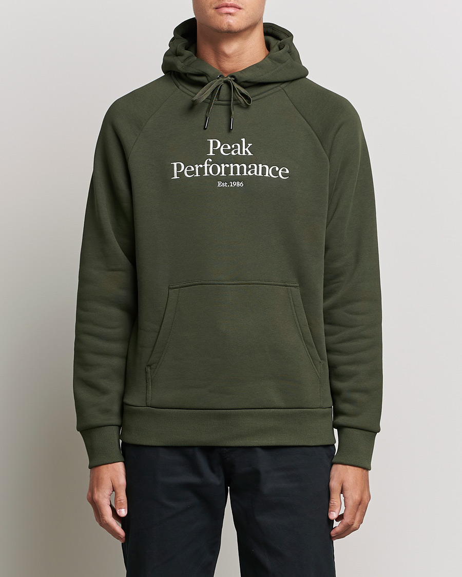 Mies |  | Peak Performance | Original Logo Hoodie Forest Night