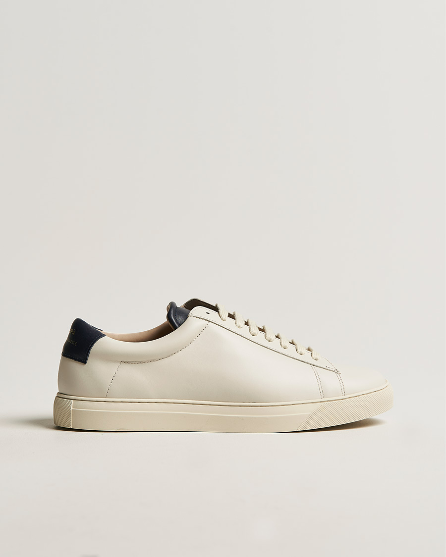 Mies | Zespà ZSP4 Nappa Leather Sneakers Off White/Navy | Zespà | ZSP4 Nappa Leather Sneakers Off White/Navy