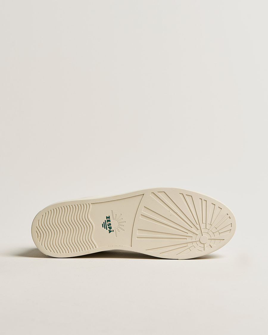 Mies | Zespà ZSP4 Nappa Leather Sneakers Off White/Vert Sombre | Zespà | ZSP4 Nappa Leather Sneakers Off White/Vert Sombre
