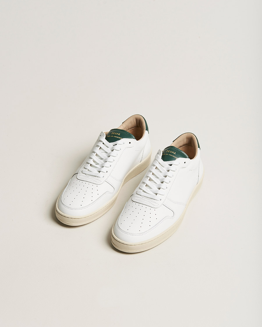 Mies | Zespà ZSP23 APLA Leather Sneakers Vert Sombre | Zespà | ZSP23 APLA Leather Sneakers Vert Sombre