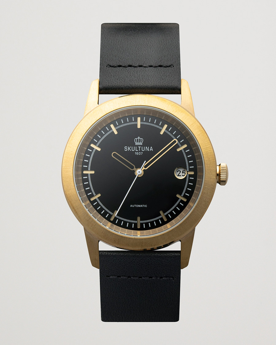 Mies | Skultuna 37mm Automatic Brass Black Dail | Skultuna | 37mm Automatic Brass Black Dail