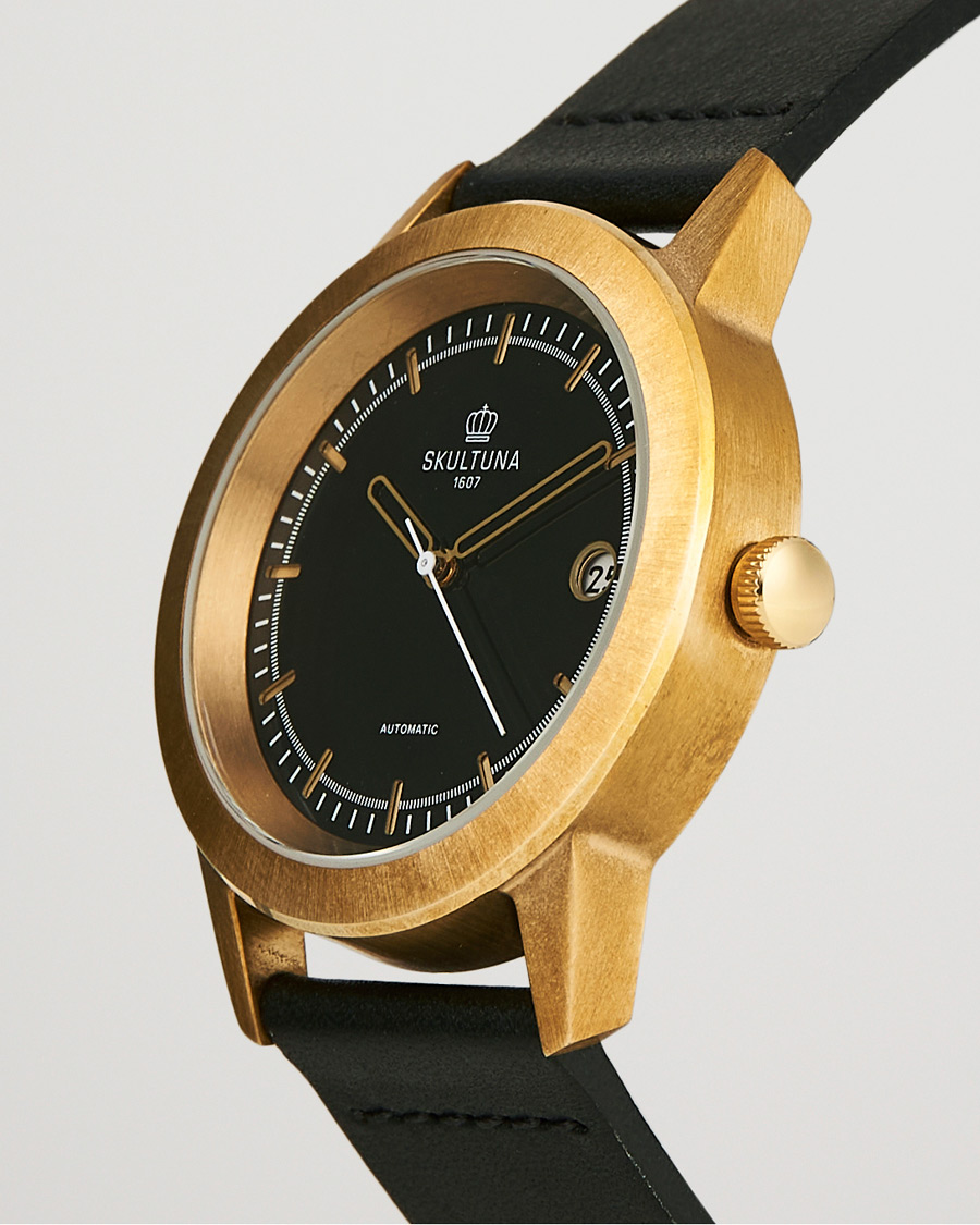 Mies | Skultuna 37mm Automatic Brass Black Dail | Skultuna | 37mm Automatic Brass Black Dail