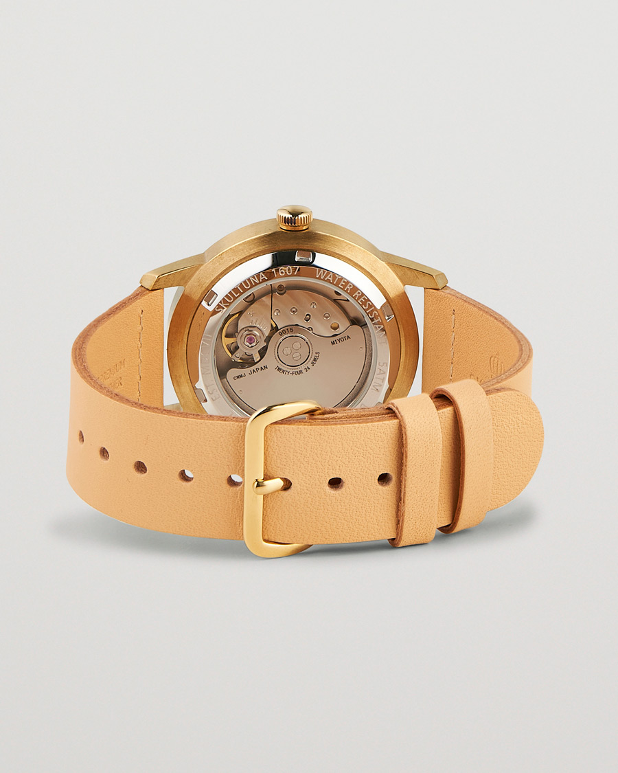 Mies | Skultuna 37mm Automatic Brass Grey Dail | Skultuna | 37mm Automatic Brass Grey Dail