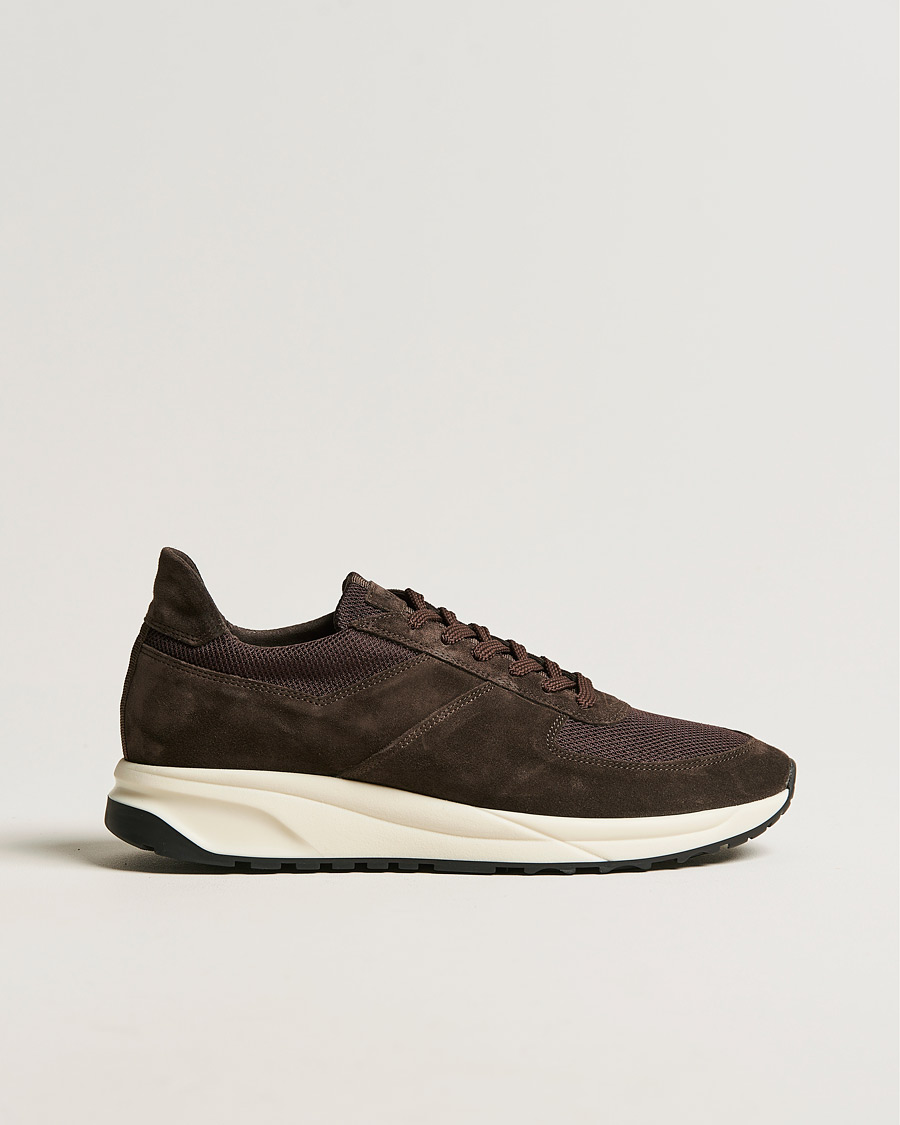 Mies | C.QP Stride Suede/Nylon Runner Dark Brown | CQP | C.QP Stride Suede/Nylon Runner Dark Brown