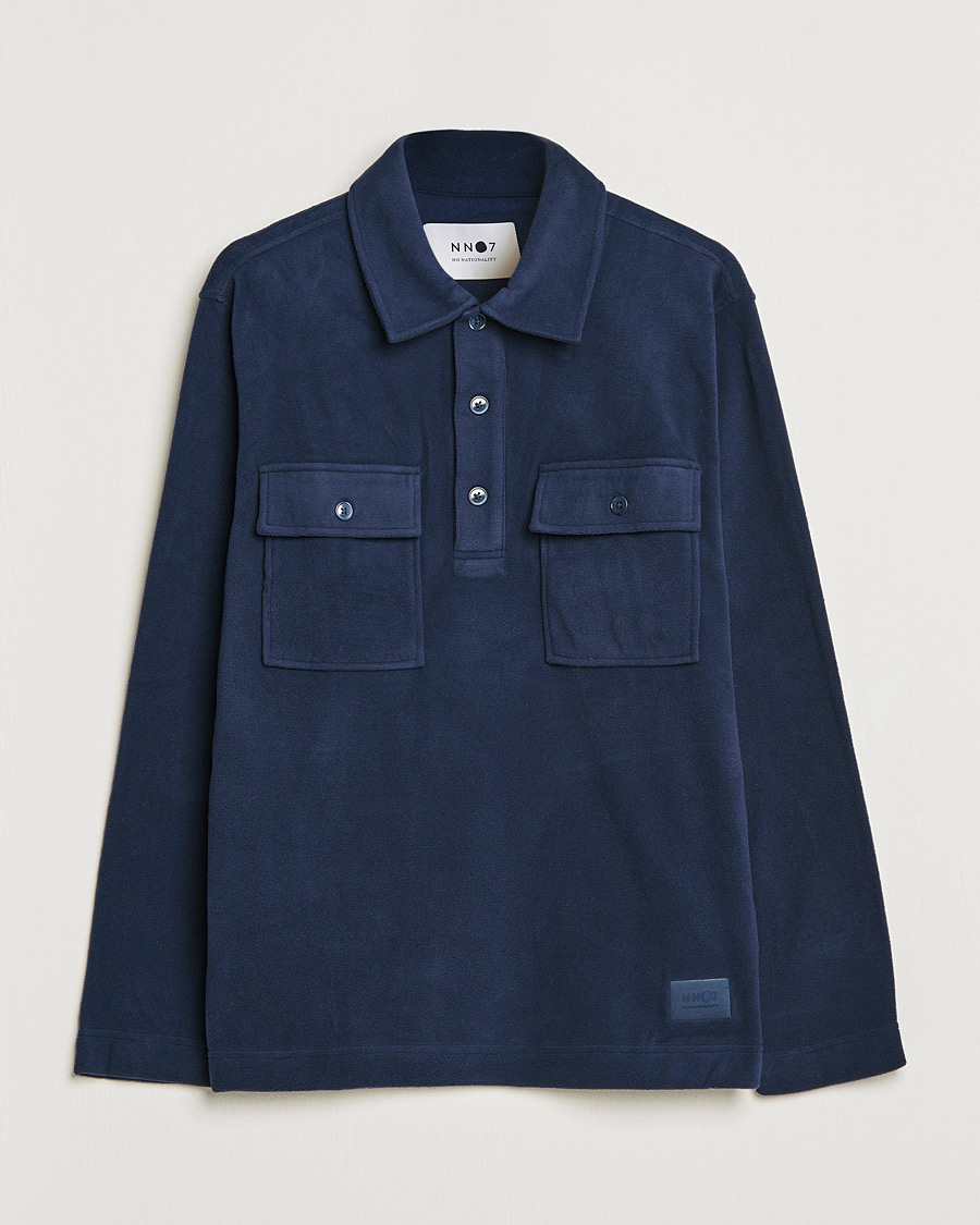 Mies | Puserot | NN07 | Vinny Micro Fleece Polo Navy
