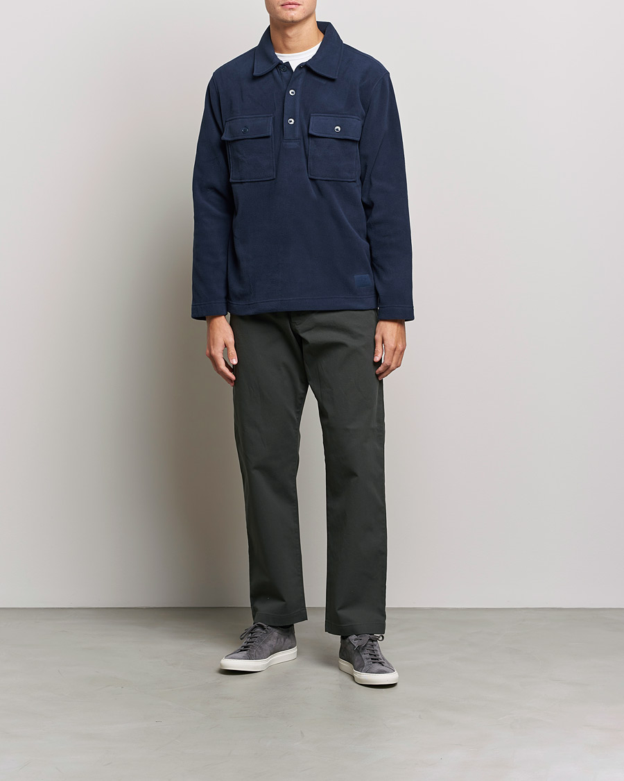 Mies | Puserot | NN07 | Vinny Micro Fleece Polo Navy