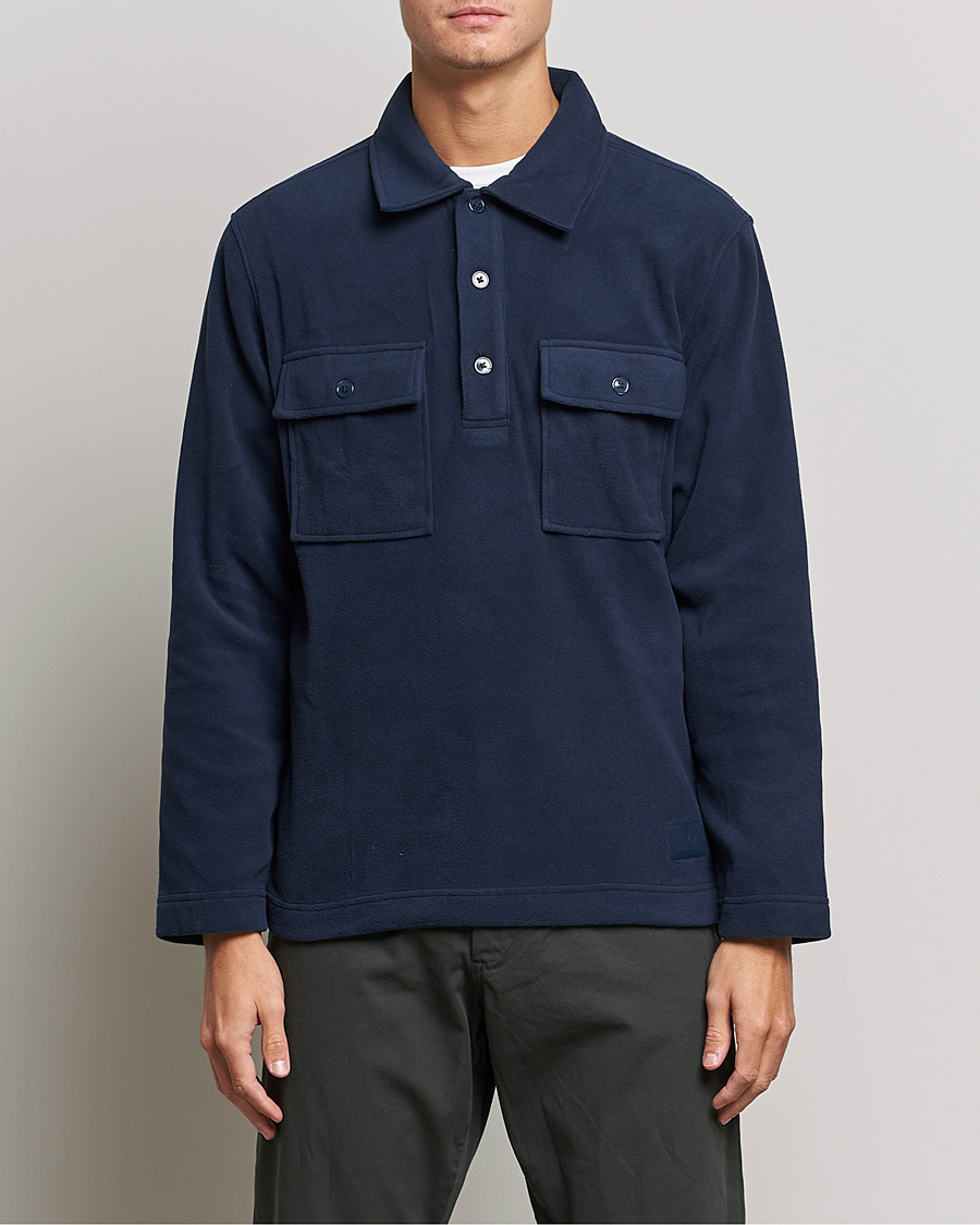 Mies | Puserot | NN07 | Vinny Micro Fleece Polo Navy