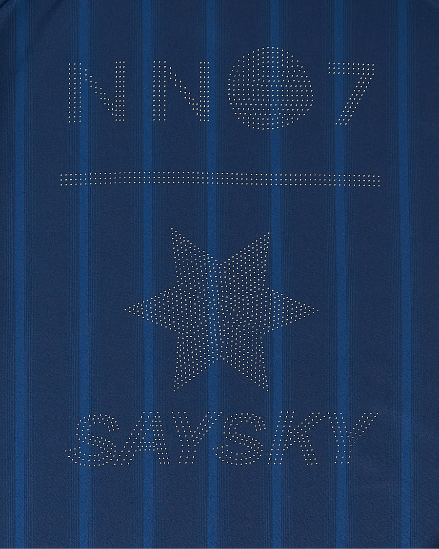 Mies | Puserot | NN07 | Pace Hooded Running Jacket Navy Stripe