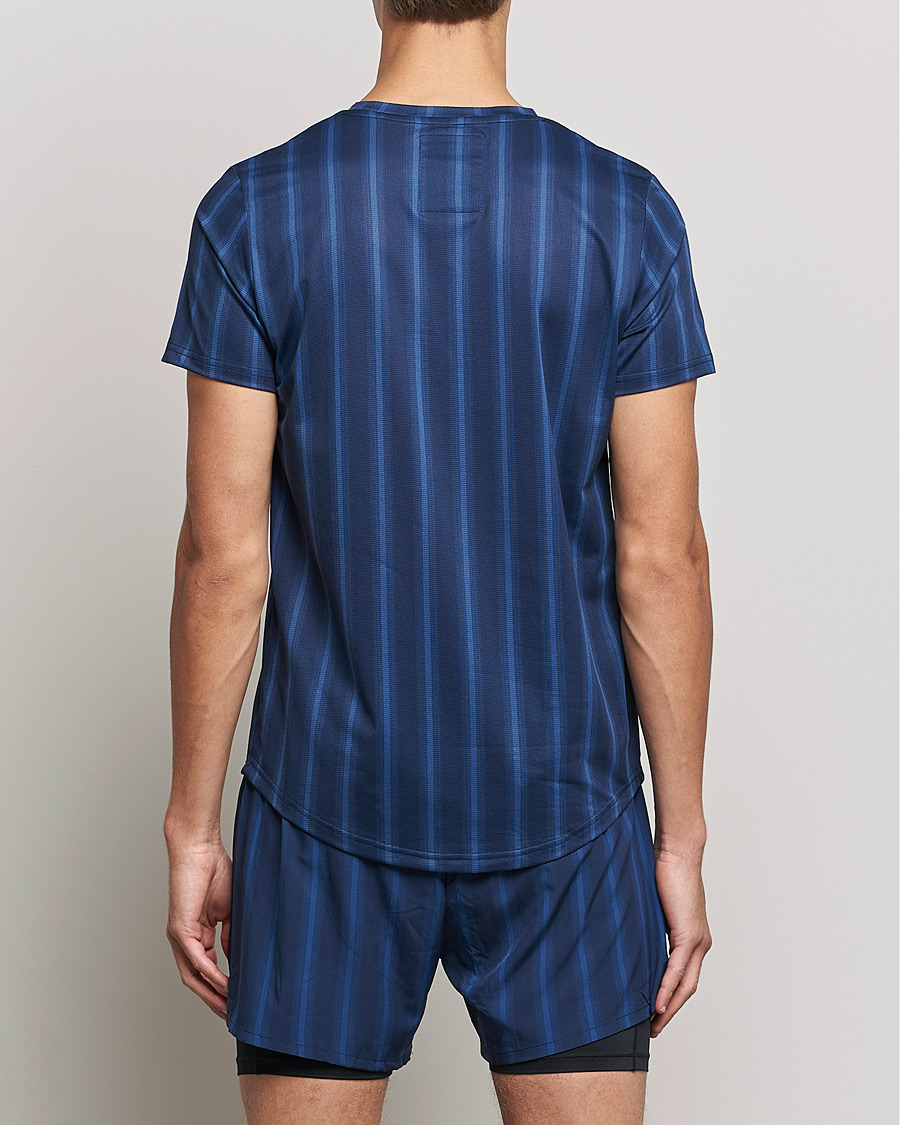 Mies | T-paidat | NN07 | Combat Short Sleeve T-Shirt Navy Stripe