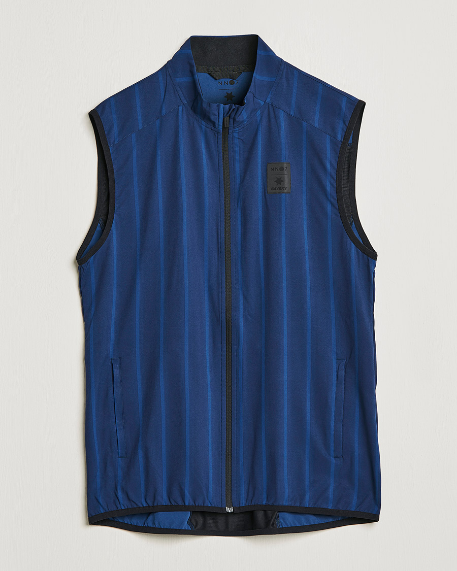 Mies | Puserot | NN07 | Pace Full Zip Vest Navy Stripe