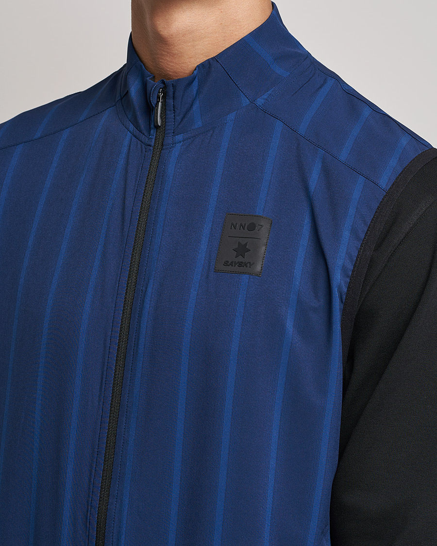 Mies | Puserot | NN07 | Pace Full Zip Vest Navy Stripe