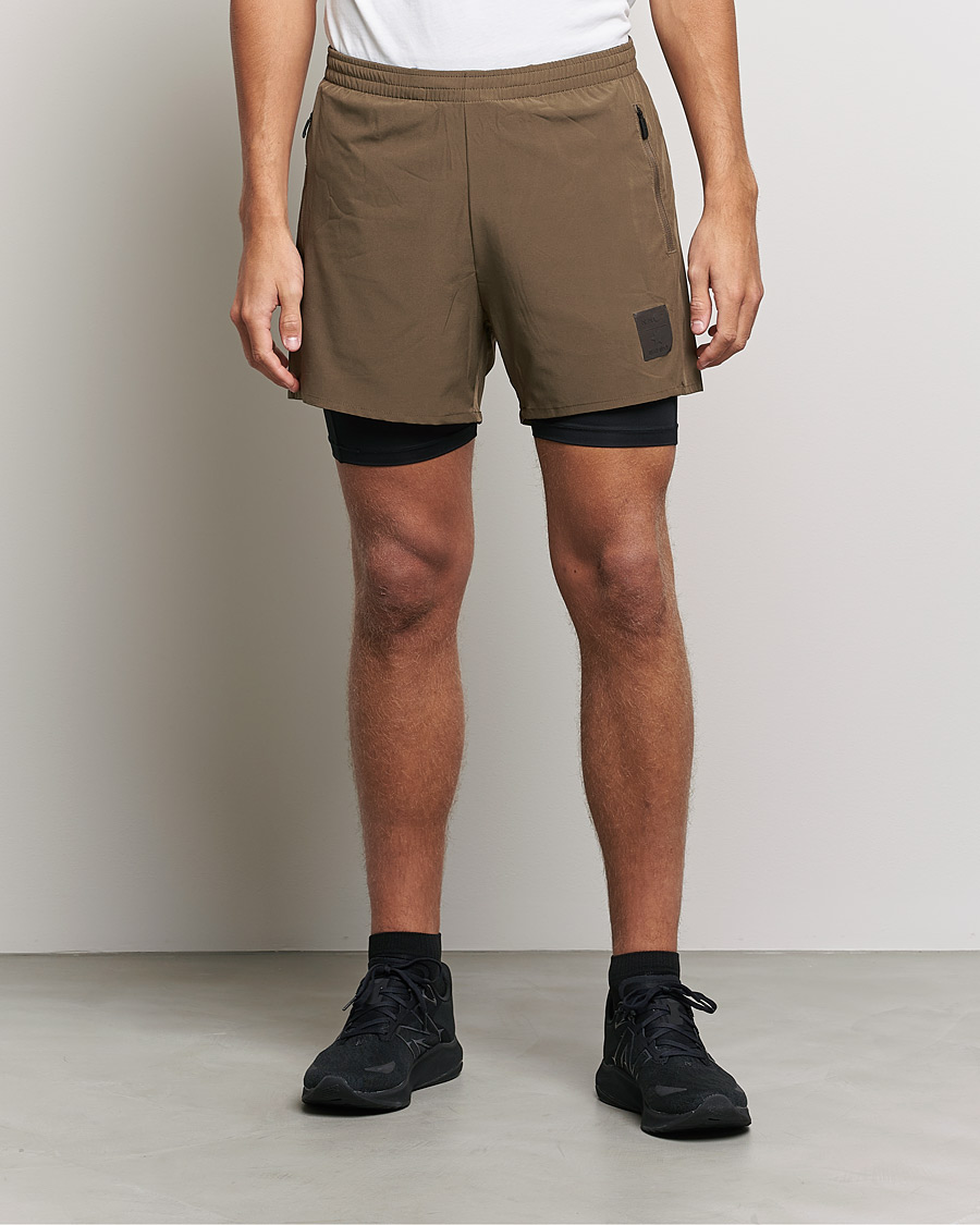 Mies | Tekniset shortsit | NN07 | Two in One Shorts Clay