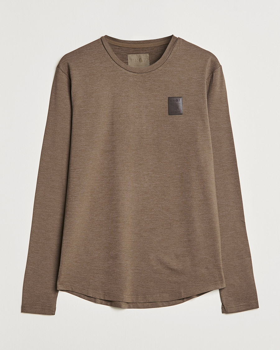Mies | T-paidat | NN07 | Pace Long Sleeve T-Shirt Clay