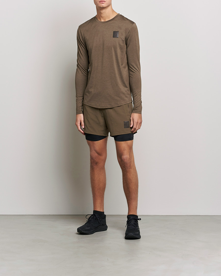 Mies | T-paidat | NN07 | Pace Long Sleeve T-Shirt Clay