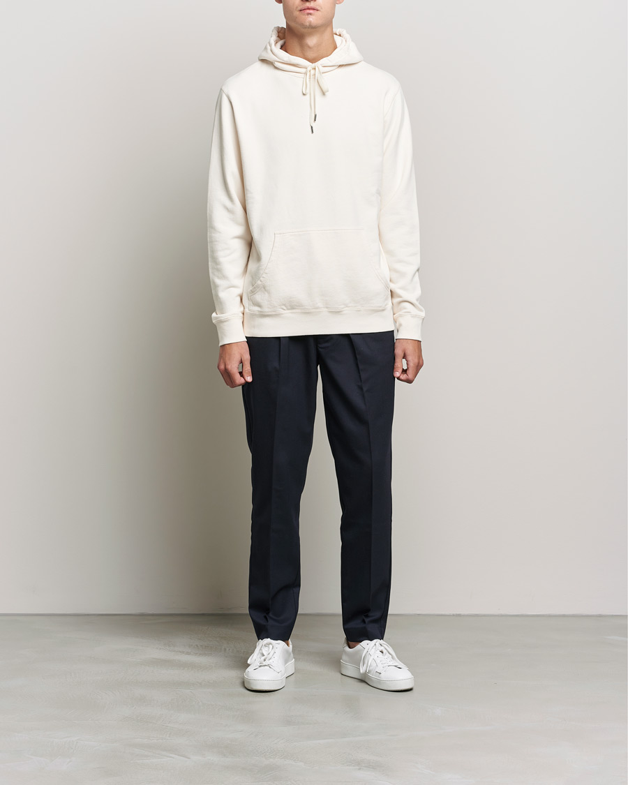 Mies | Puserot | Sunspel | Loopback Hoodie Archive White