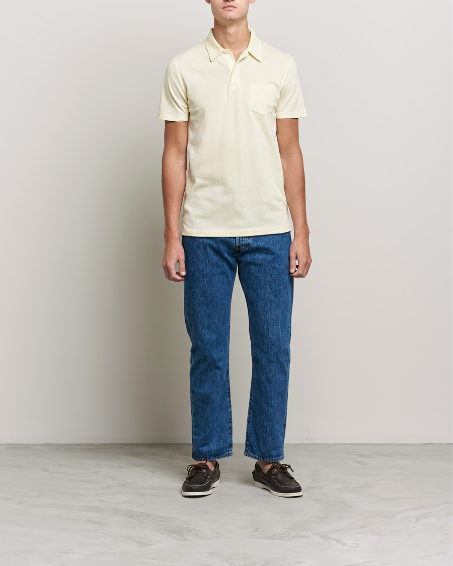 Mies | Pikeet | Sunspel | Riviera Polo Shirt Lemon