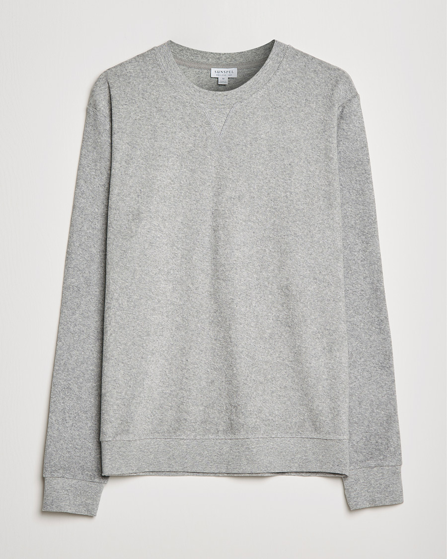 Miehet |  | Sunspel | Towelling Sweatshirts Grey Melange