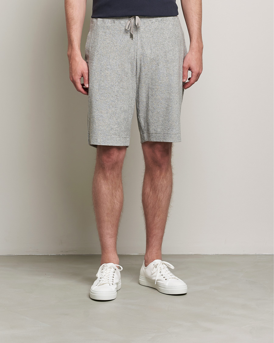 Mies | Shortsit | Sunspel | Towelling Shorts Grey Melange