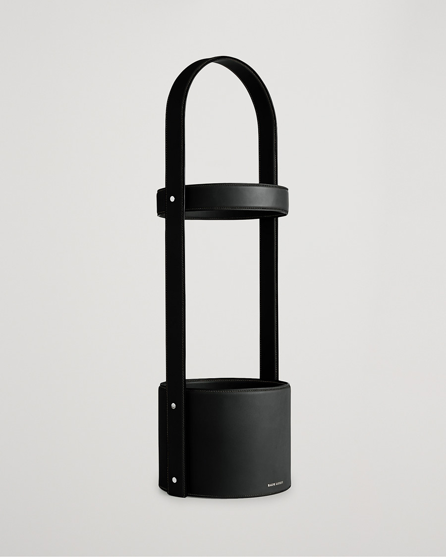 Mies | Kotiin | Ralph Lauren Home | Brennan Leather Umbrella Stand Black