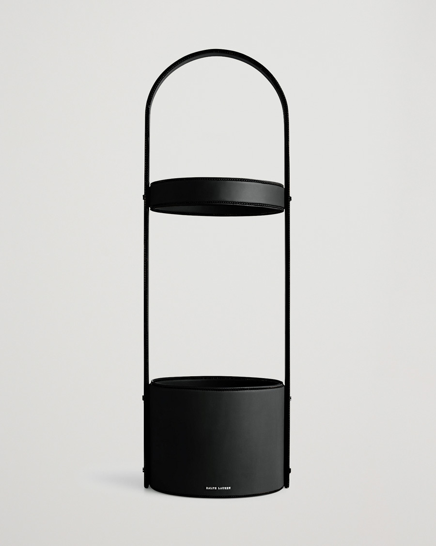 Mies | Kotiin | Ralph Lauren Home | Brennan Leather Umbrella Stand Black