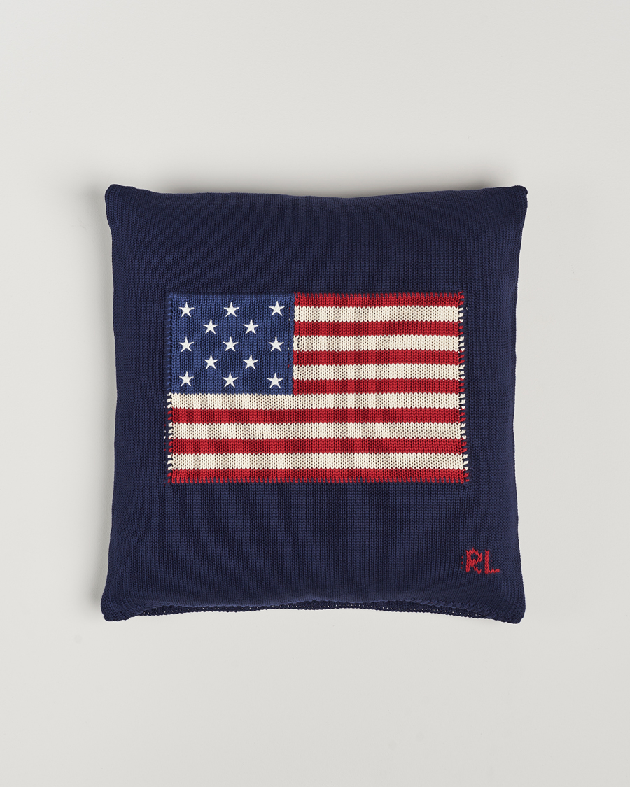 Mies | Kotiin | Ralph Lauren Home | RL Flag 50x50 cm Throw Pillow Navy