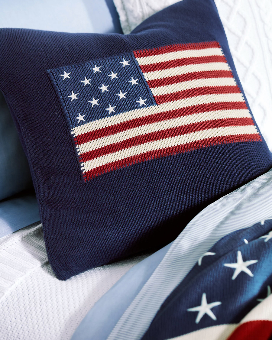 Mies | Kotiin | Ralph Lauren Home | RL Flag 50x50 cm Throw Pillow Navy