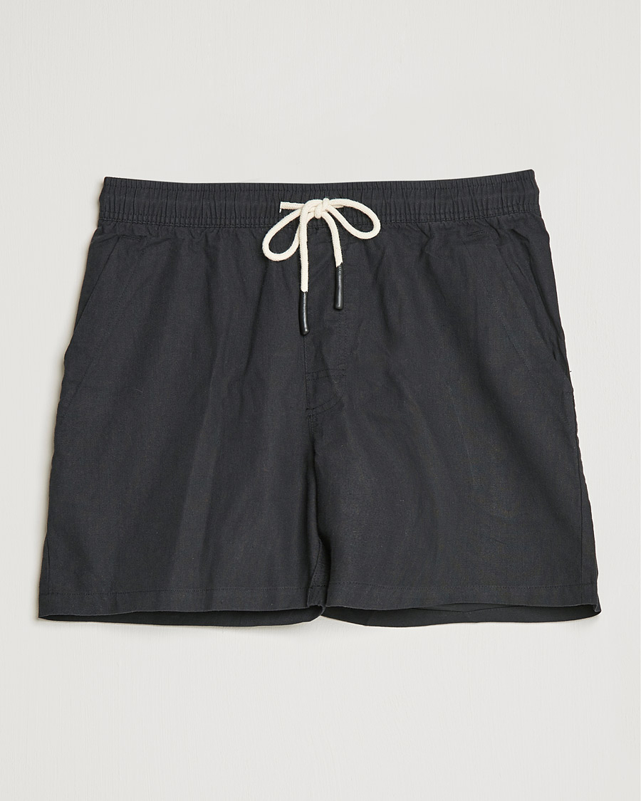 Miehet |  | OAS | Linen Shorts Black