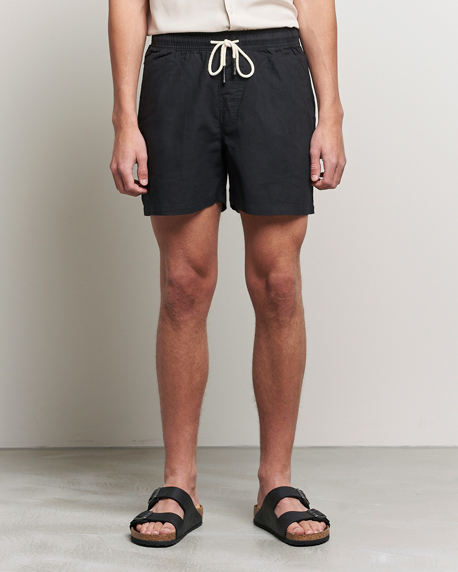 Mies | Shortsit | OAS | Linen Shorts Black