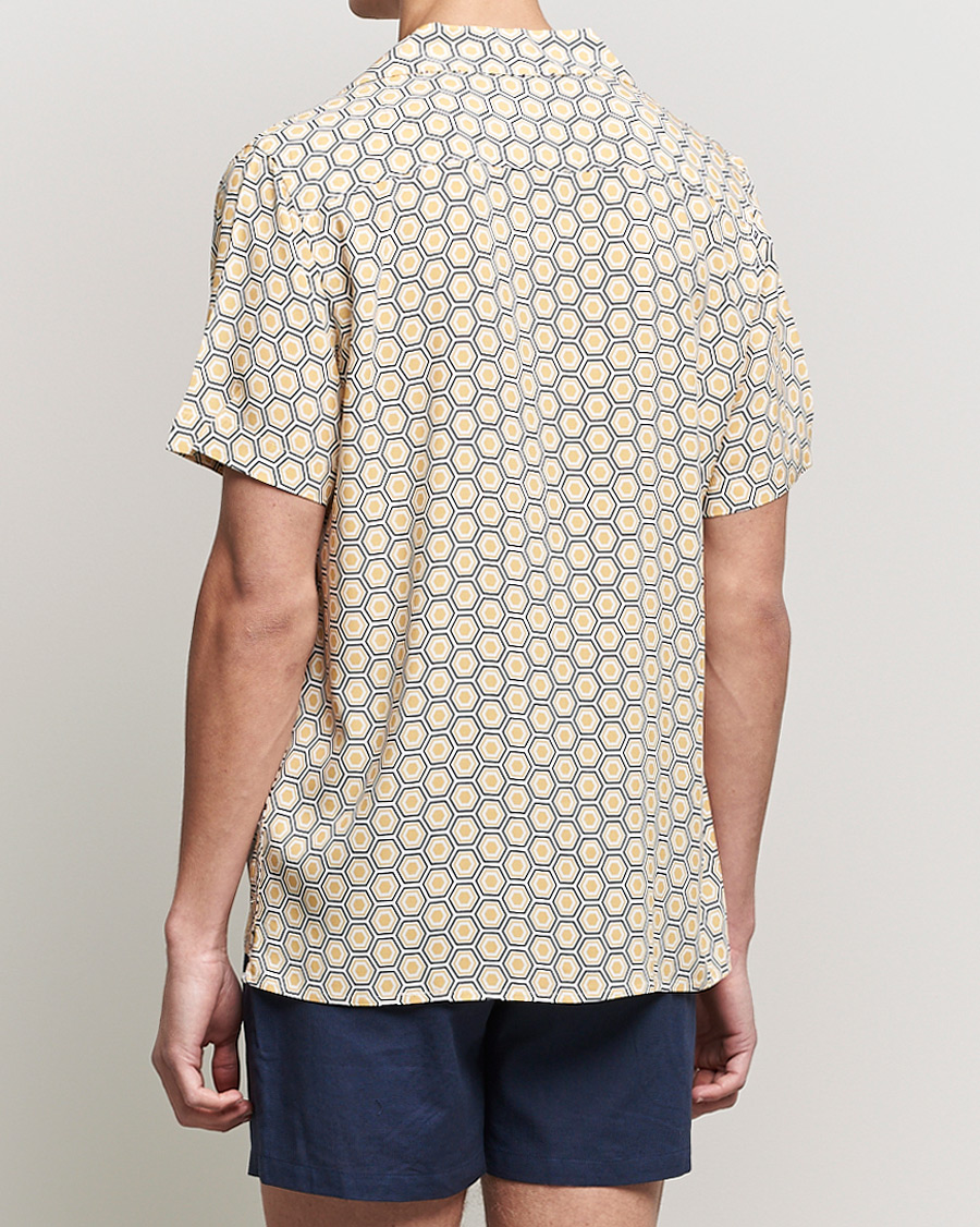 Mies | Kauluspaidat | OAS | Viscose Resort Short Sleeve Shirt Geometric