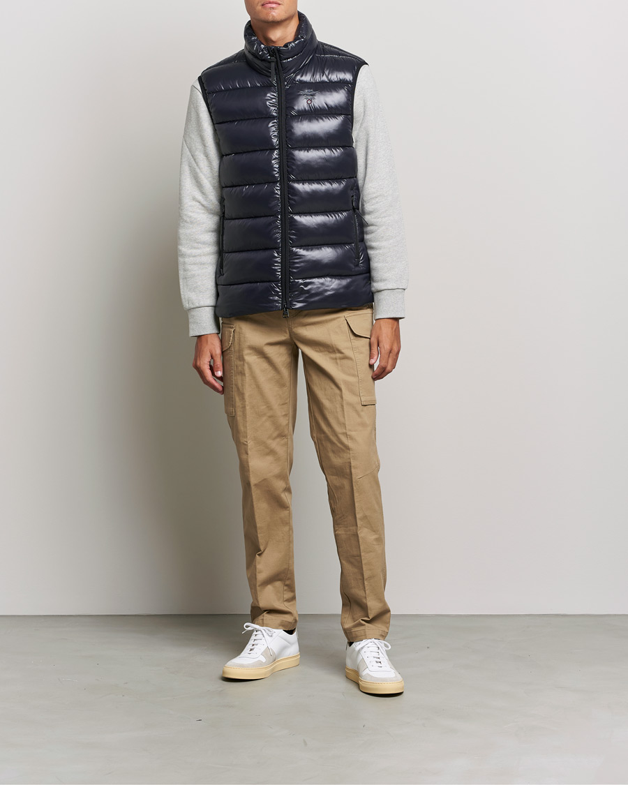 Mies | Takit | Aeronautica Militare | Padded Gilet Blu Scuro