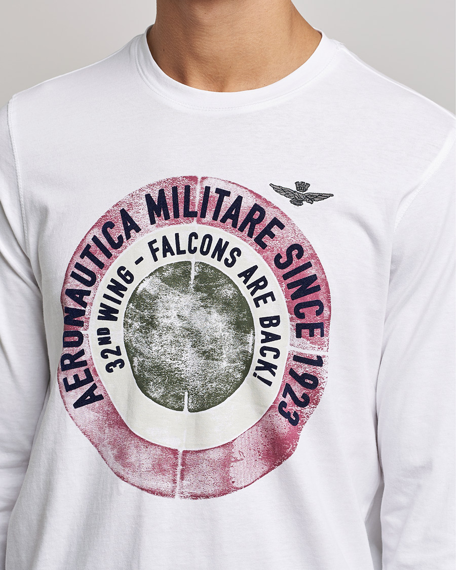 Mies | T-paidat | Aeronautica Militare | Long Sleeve Tee Off White
