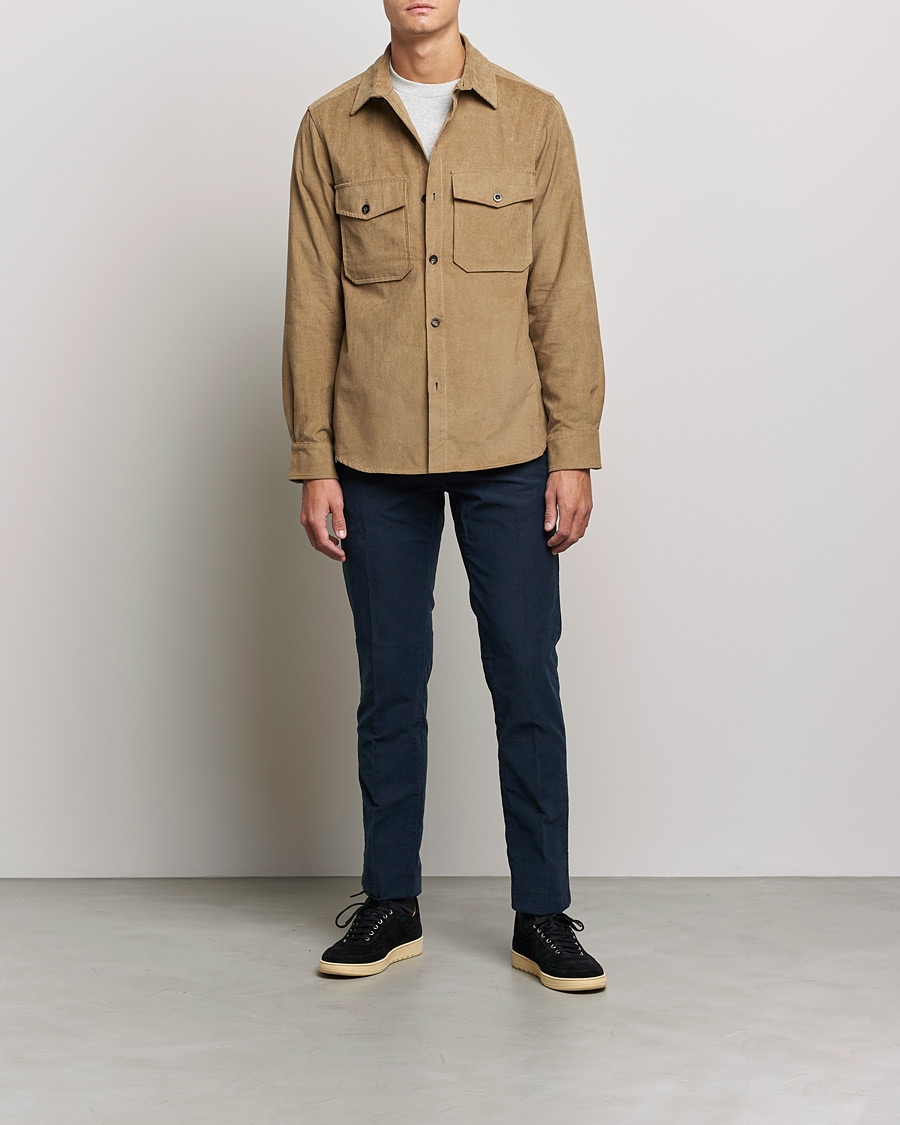 Mies | Housut | Incotex | Slim Fit Garment Dyed Slacks Navy