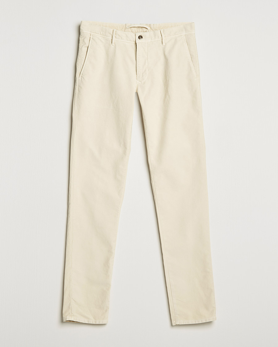 Mies | Housut | Incotex | Slim Fit Vintage Moleskine Slacks Light Beige