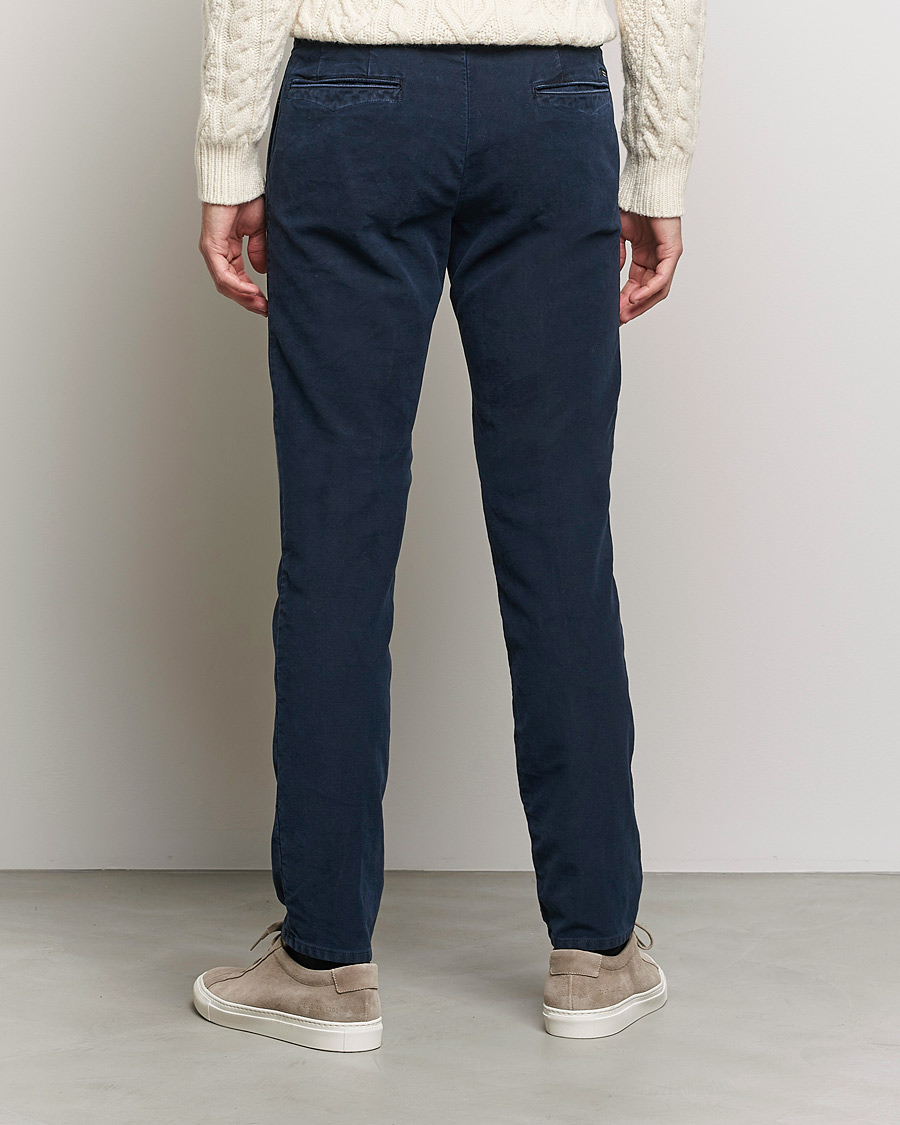 Mies | Housut | Incotex | Slim Fit Vintage Moleskine Slacks Dark Blue