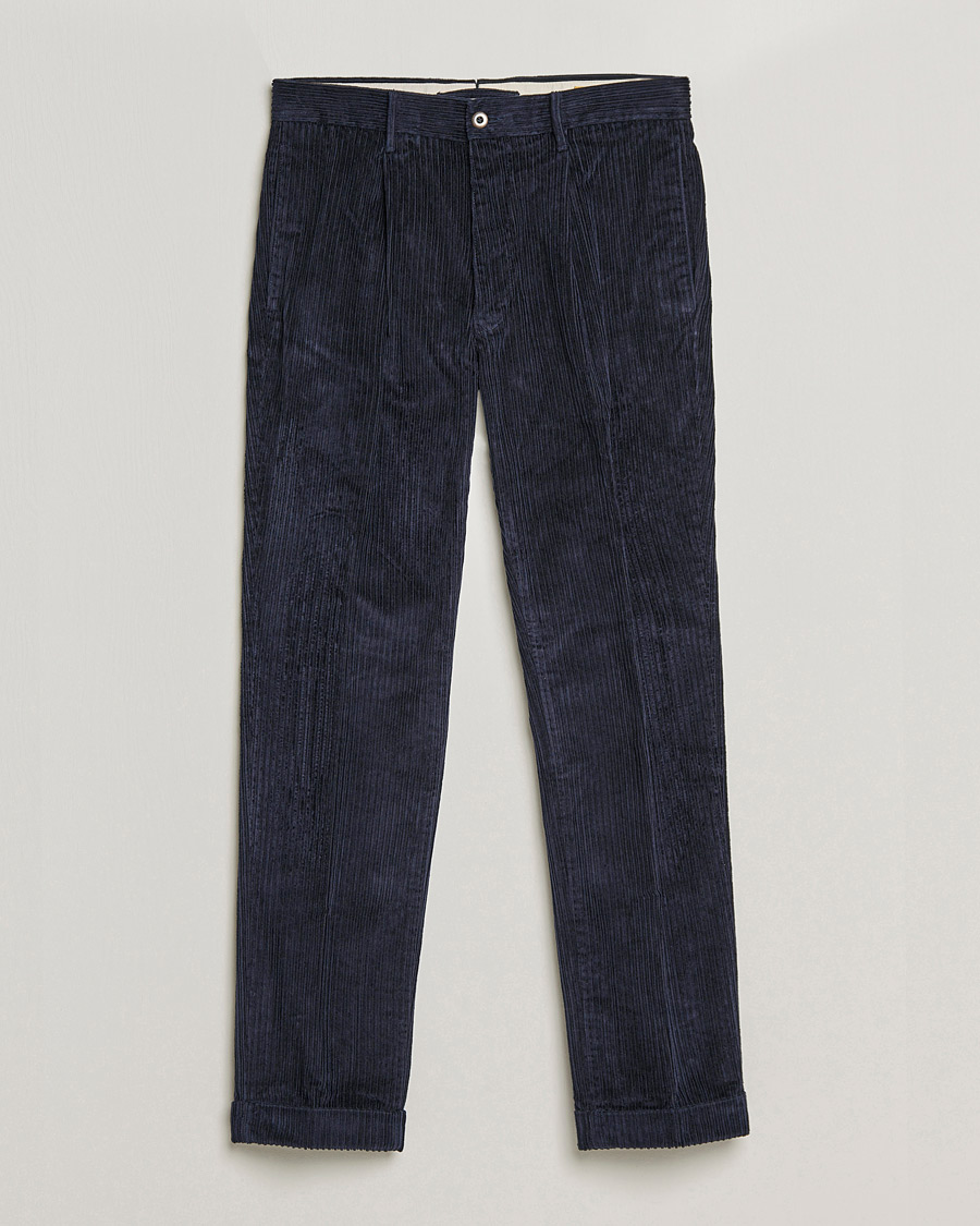 Mies | Housut | Incotex | Regular Fit Heavy Cord Slacks Navy