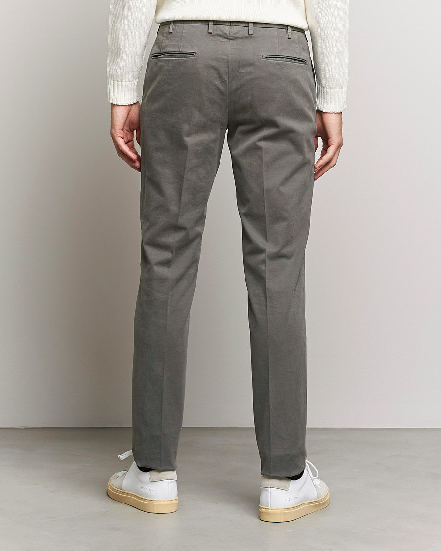 Mies | Housut | Incotex | Slim Fit Cotton Stretch Chinos Grey
