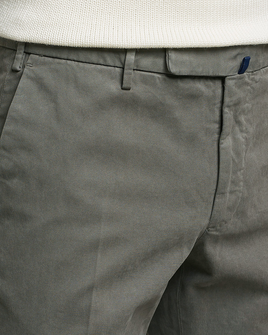Mies | Housut | Incotex | Slim Fit Cotton Stretch Chinos Grey