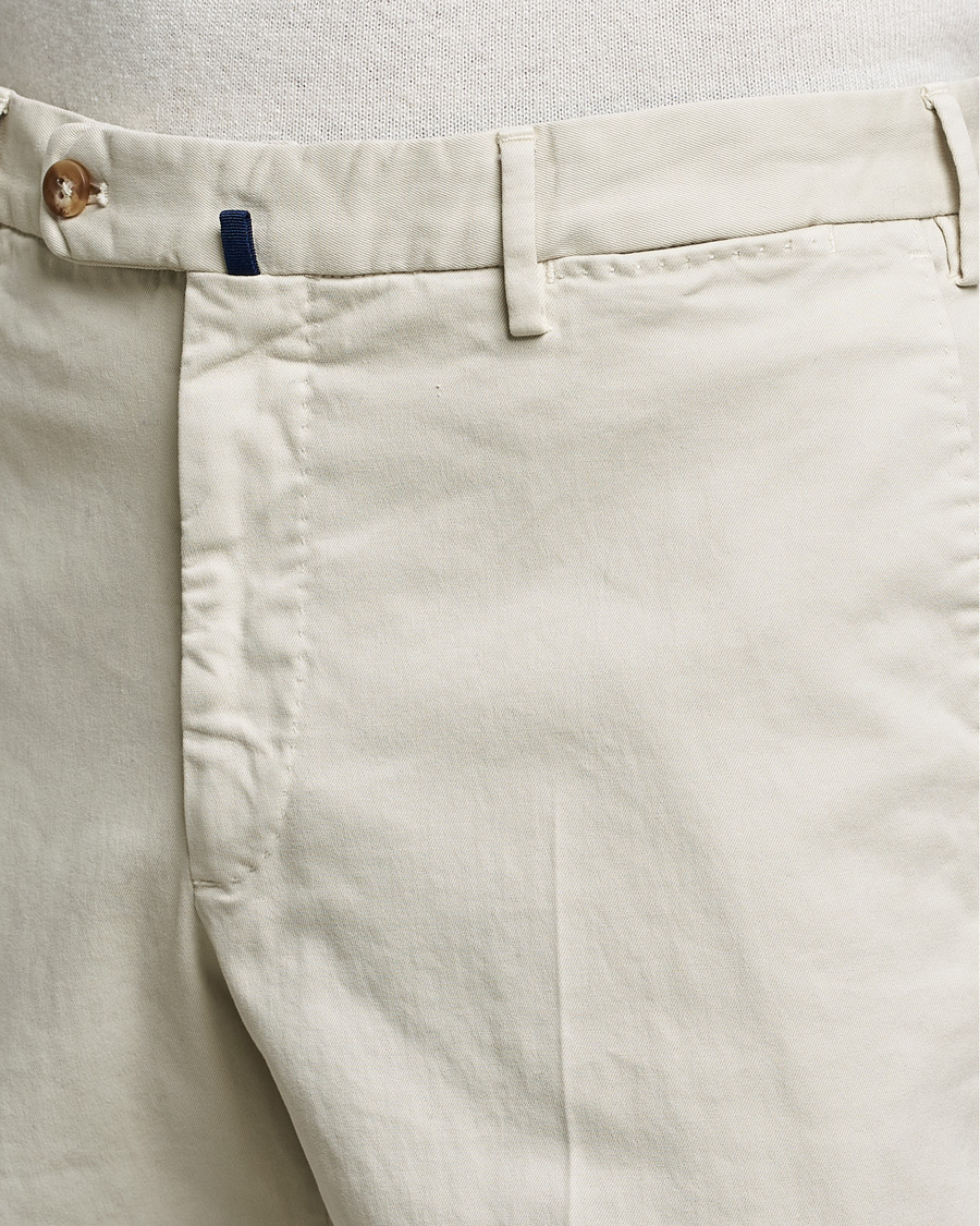 Mies | Housut | Incotex | Regular Fit Cotton Stretch Chinos Light Beige