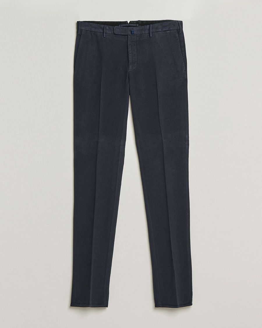 Mies | Housut | Incotex | Slim Fit Luxury Moleskine Trousers Navy