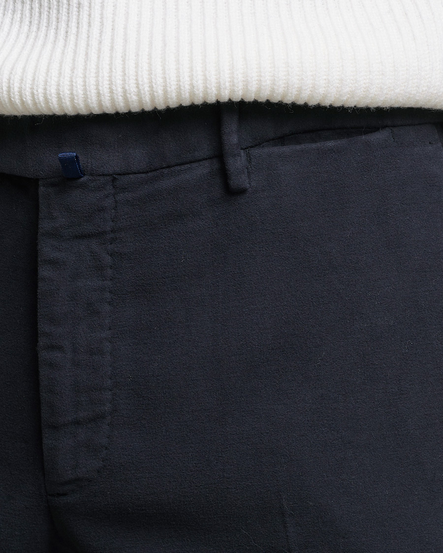Mies | Housut | Incotex | Slim Fit Luxury Moleskine Trousers Navy