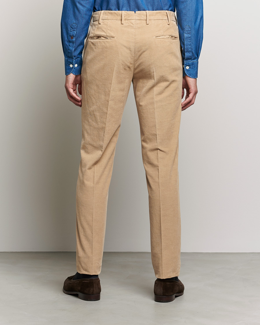 Mies | Housut | Incotex | Slim Fit Soft Corduroy Trousers Beige