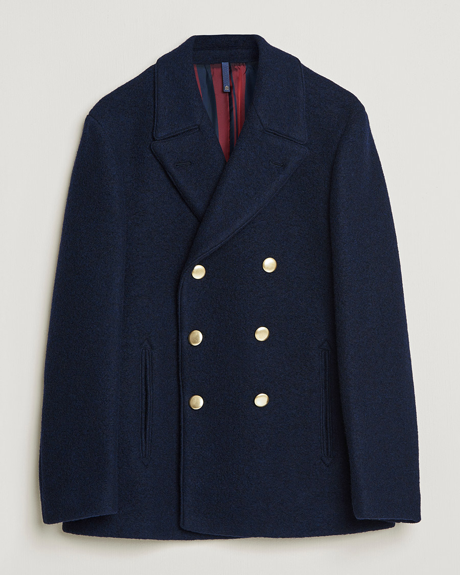 Mies | Takit | Slowear | Wool Peacoat Navy