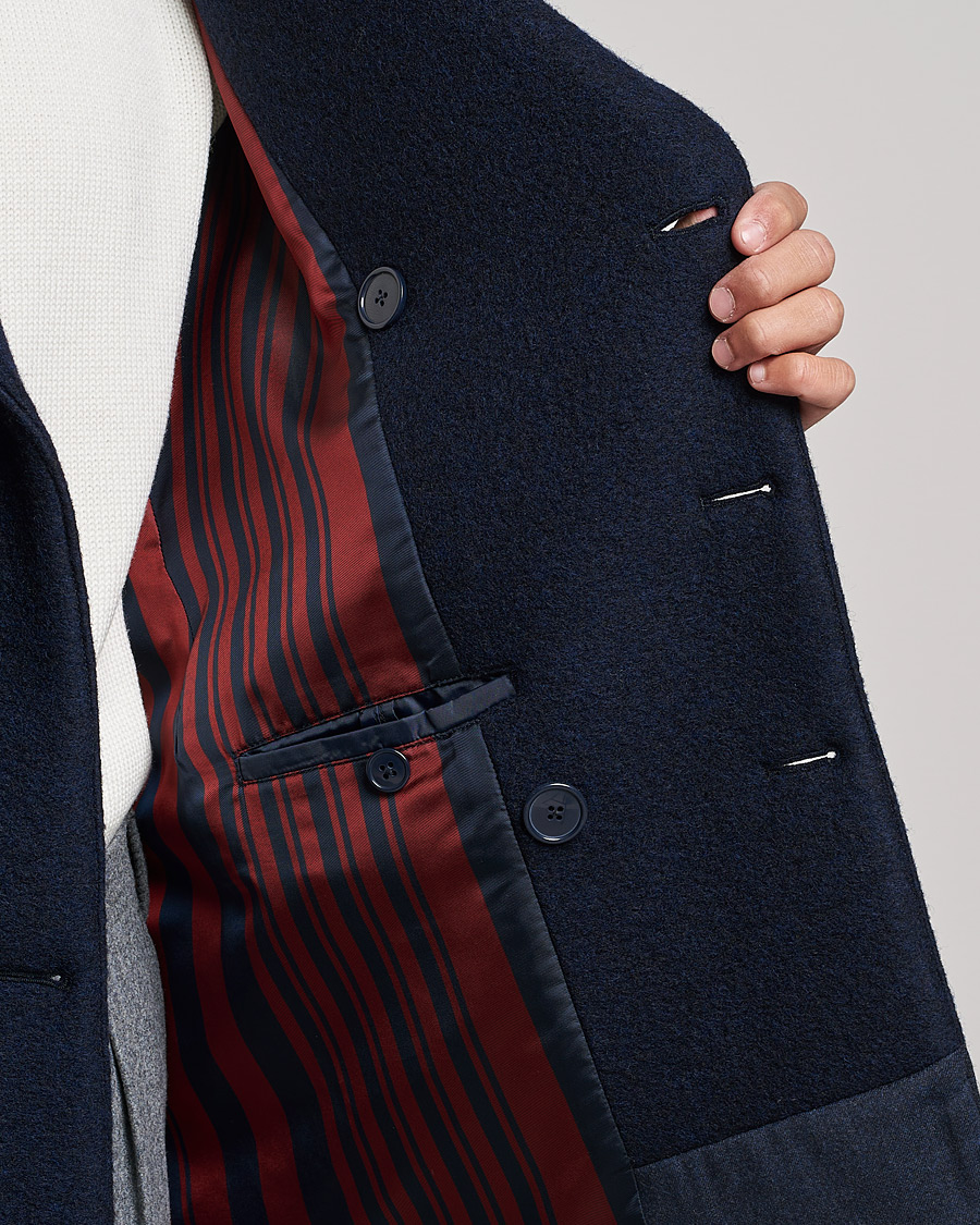 Mies | Takit | Slowear | Wool Peacoat Navy