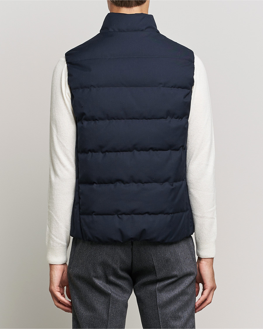 Mies | Takit | Slowear | Tekno Sartorial Wool Down Vest Navy