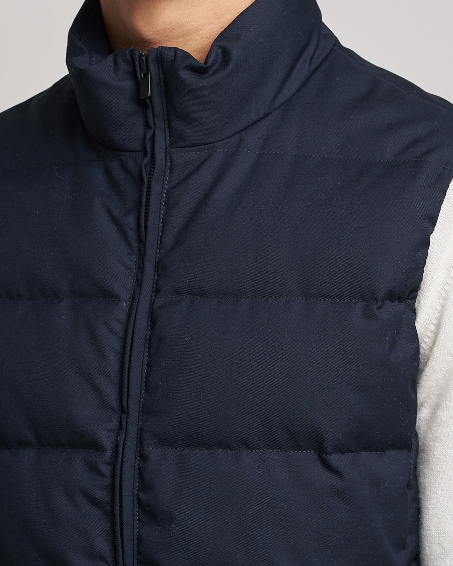 Mies | Takit | Slowear | Tekno Sartorial Wool Down Vest Navy